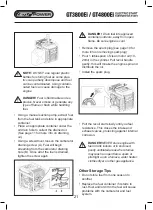 Preview for 21 page of GT POWER GT3800Ei Operating Instructions Manual