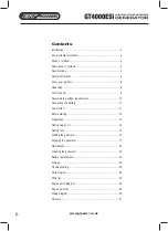 Preview for 2 page of GT POWER GT4000ESi Operating Instructions Manual