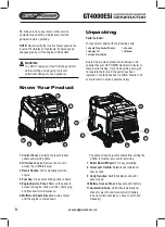 Предварительный просмотр 8 страницы GT POWER GT4000ESi Operating Instructions Manual