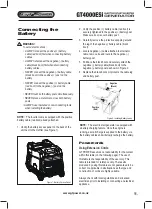 Предварительный просмотр 11 страницы GT POWER GT4000ESi Operating Instructions Manual