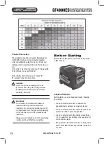 Предварительный просмотр 12 страницы GT POWER GT4000ESi Operating Instructions Manual