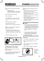 Preview for 15 page of GT POWER GT4000ESi Operating Instructions Manual