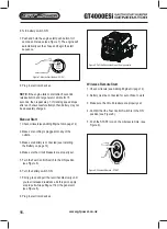 Предварительный просмотр 16 страницы GT POWER GT4000ESi Operating Instructions Manual