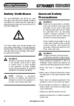 Preview for 4 page of GT POWER GT7005EFi Operating Instructions Manual