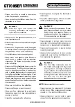 Preview for 5 page of GT POWER GT7005EFi Operating Instructions Manual