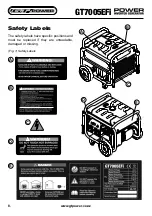 Preview for 8 page of GT POWER GT7005EFi Operating Instructions Manual