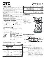 GTC CT8017 Manual предпросмотр