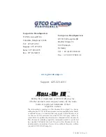 Предварительный просмотр 42 страницы GTCO CalComp Roll-Up III User Manual