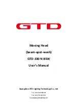 Предварительный просмотр 1 страницы GTD GTD-330 N BSW User Manual