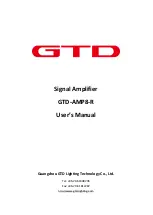 GTD GTD-AMP8 User Manual preview