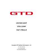 GTD GTD-L1254P User Manual preview