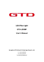 GTD GTD-L2008P User Manual предпросмотр