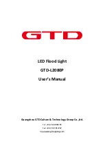 GTD GTD-L2080P User Manual preview