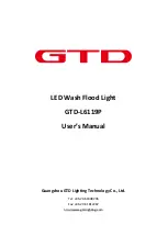 Preview for 1 page of GTD GTD-L6119P User Manual