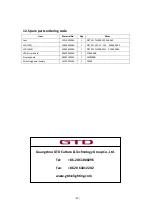 Preview for 13 page of GTD LYS200CW User Manual