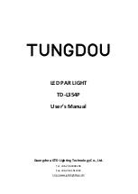 GTD TUNGDOU TD-L354P User Manual предпросмотр