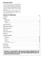 Preview for 2 page of GTE 2400 Operating Instructions Manual