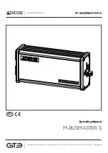 GTE ADICOS M-BUSMASTER S Operating Manual предпросмотр