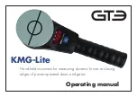 GTE KMG-LITE Operating Manual предпросмотр