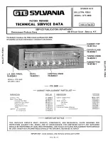 GTE SYLVANIA GTE 2600 Technical Service Data preview