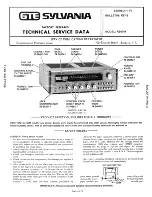 GTE Sylvania RS-4744 Technical Service Data предпросмотр