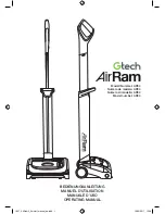 Предварительный просмотр 1 страницы Gtech AirRam AR34 Operating Manual