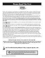 Предварительный просмотр 4 страницы GTO 3000XLS Installation Manual