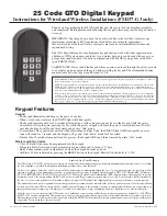 Preview for 1 page of GTO FM137-G3 Instructions Manual