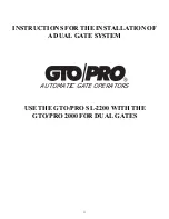 Preview for 36 page of GTO PRO SL-1000 Installation Manual