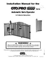 GTO SL-5100 Installation Manual предпросмотр