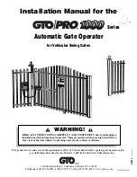 Preview for 1 page of GTO SL-5100 Installation Manual