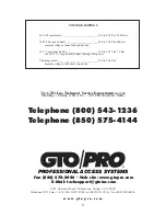 Preview for 41 page of GTO SW-3000XL Installation Manual