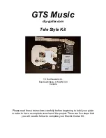 GTS Music Tele Style Kit Assembly Instructions Manual preview