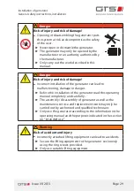 Предварительный просмотр 29 страницы GTS BG 132 Installation And Operating Manual