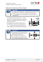 Предварительный просмотр 39 страницы GTS BG 132 Installation And Operating Manual