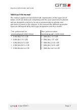 Preview for 7 page of GTS DWG (BL) 13/7-2 ZE Installation And Operating Manual