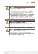 Preview for 11 page of GTS DWG (BL) 13/7-2 ZE Installation And Operating Manual