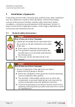 Preview for 26 page of GTS DWG (BL) 13/7-2 ZE Installation And Operating Manual