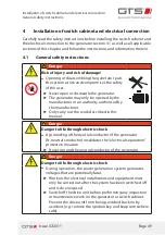 Preview for 49 page of GTS DWG (BL) 13/7-2 ZE Installation And Operating Manual