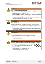 Preview for 57 page of GTS DWG (BL) 13/7-2 ZE Installation And Operating Manual