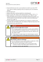 Preview for 67 page of GTS DWG (BL) 13/7-2 ZE Installation And Operating Manual