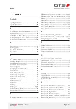 Preview for 85 page of GTS DWG (BL) 13/7-2 ZE Installation And Operating Manual