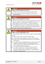 Preview for 11 page of GTS iMAPLA 13 Installation And Operating Manual