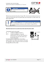 Preview for 75 page of GTS iMAPLA 13 Installation And Operating Manual