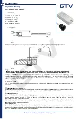 Preview for 1 page of GTV AE-WBEZDB-10S Installation Manual