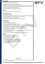 Preview for 2 page of GTV DANTE User Manual