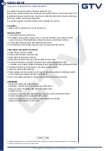 Preview for 6 page of GTV DANTE User Manual