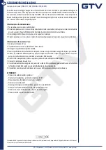 Preview for 10 page of GTV DANTE User Manual