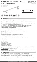 Предварительный просмотр 1 страницы GTV FOCUS LD-FO120CB-40 User Manual