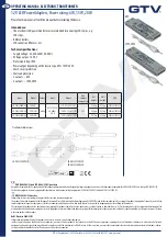 Preview for 2 page of GTV LD-ZASSLC06W-30 Operating Manual